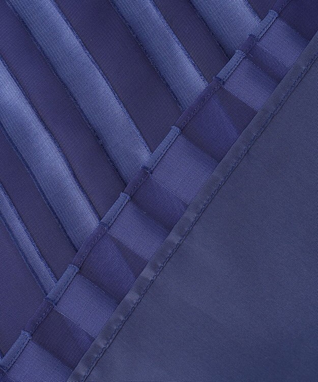 自由区 【XSサイズ～/洗える/セット可】オパールストライプ ブラウス ダルブルー系