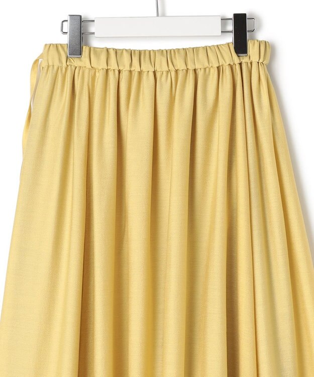 J.PRESS YORK STREET 【WOMEN】シアーフレアギャザー スカート イエロー系