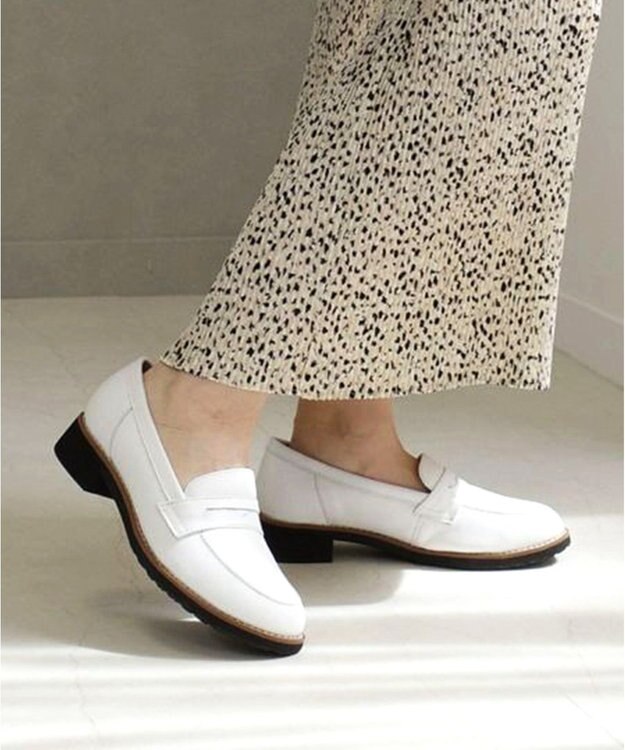 Pointer 本革軽量 定番ローファー ホワイト