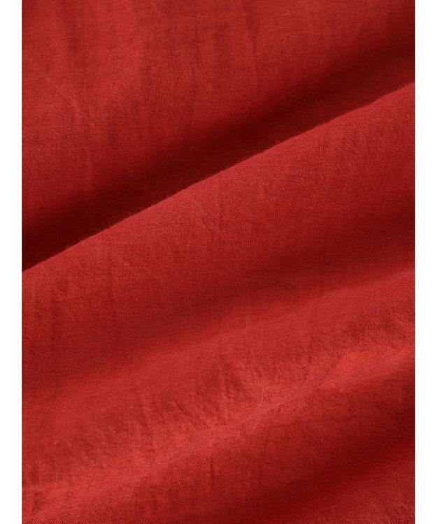 CRAFT STANDARD BOUTIQUE シアーボイルピグメント染めバンドカラーシャツ Dark Red