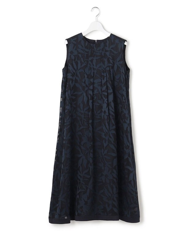 23区 L 【APPLAUDIR】シャドウフラワーオパール ドレス ネイビー系
