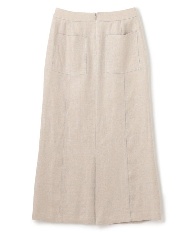 BEIGE， BURDOCK / Iラインスカート Flax