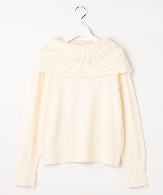 ANY SIS 【WEB・一部店舗限定】オフショルダー ニット アイボリー