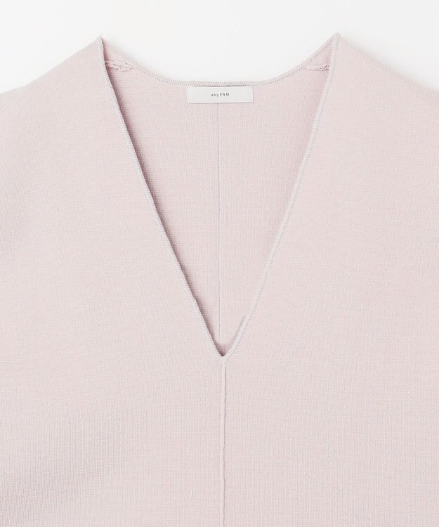 ANY 【洗濯機可】Ｖネックニットベスト サンドベージュ