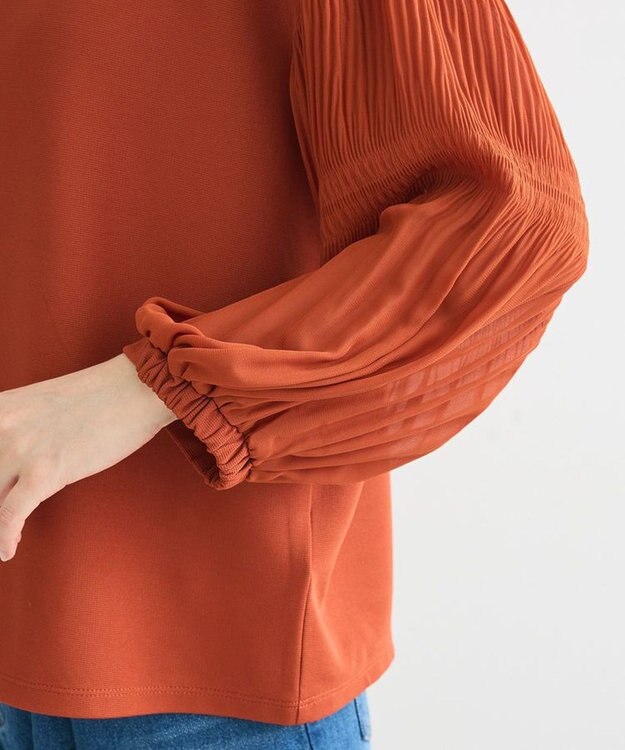 Green Parks マジョリカ袖カットプルオーバー Terracotta