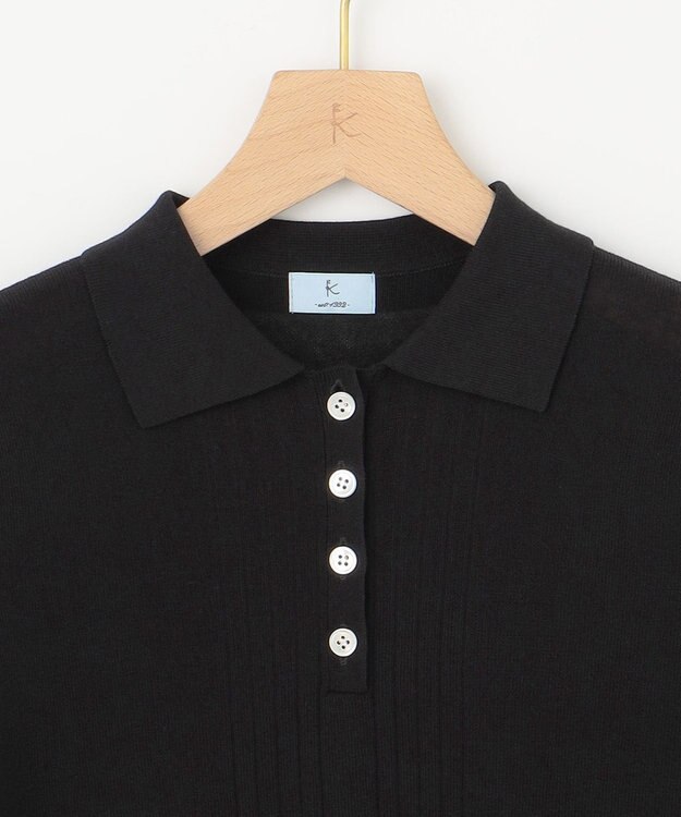 組曲 シア－ニットポロ ブラック系