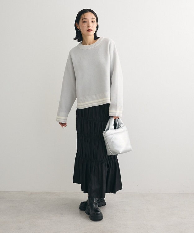 Green Parks ２ＷＡＹリバーシブルニットプルオーバー Gray