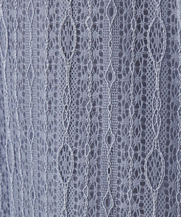 earth music&ecology レースドッキングプルオーバー Grayish Blue