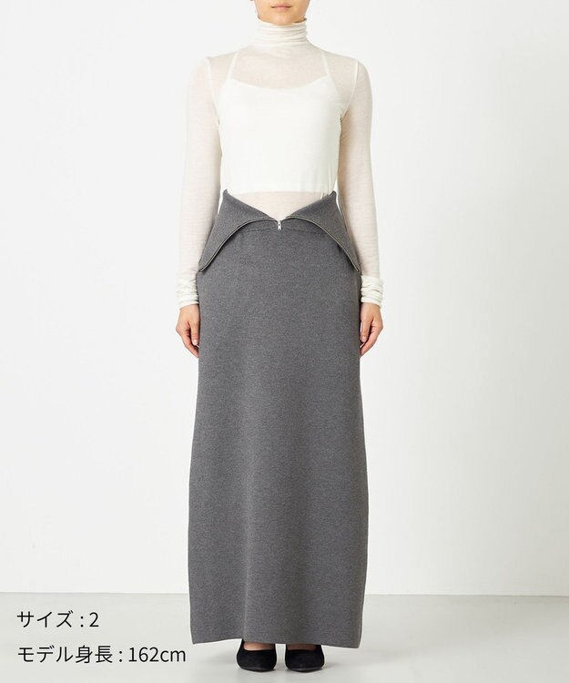 NAVE 【ReNAVE・洗える】スムースニット マルチWAYワンピース グレー系