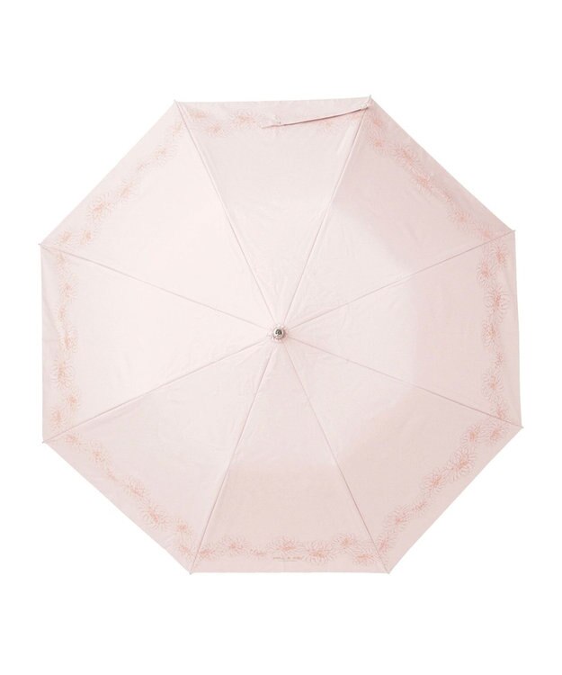 MOONBAT PAUL & JOE 晴雨兼用日傘 折りたたみ傘 コスメパラソル 一級遮光 遮熱 UV ペールオレンジ