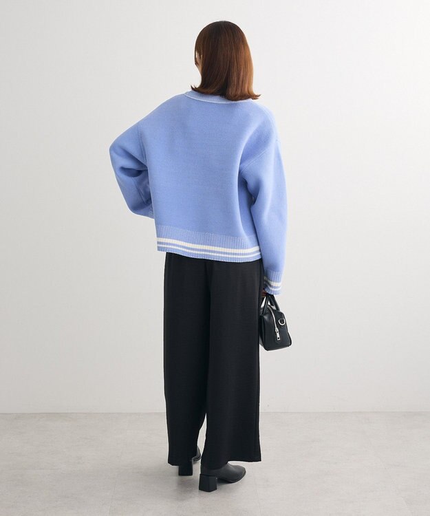 Green Parks ２ＷＡＹリバーシブルニットプルオーバー Blue