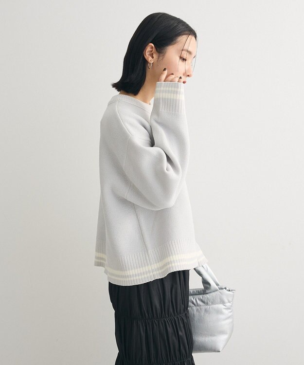 Green Parks ２ＷＡＹリバーシブルニットプルオーバー Gray