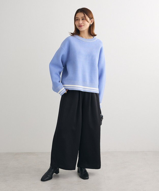 Green Parks ２ＷＡＹリバーシブルニットプルオーバー Blue