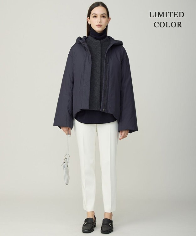 ICB 【WEB限定カラーあり・撥水加工】ADSダウン フーデットミドル丈コート ネイビー系［WEB限定］