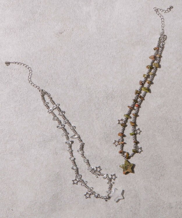 WEGO Lスターストーンデザインネックレス 柄1