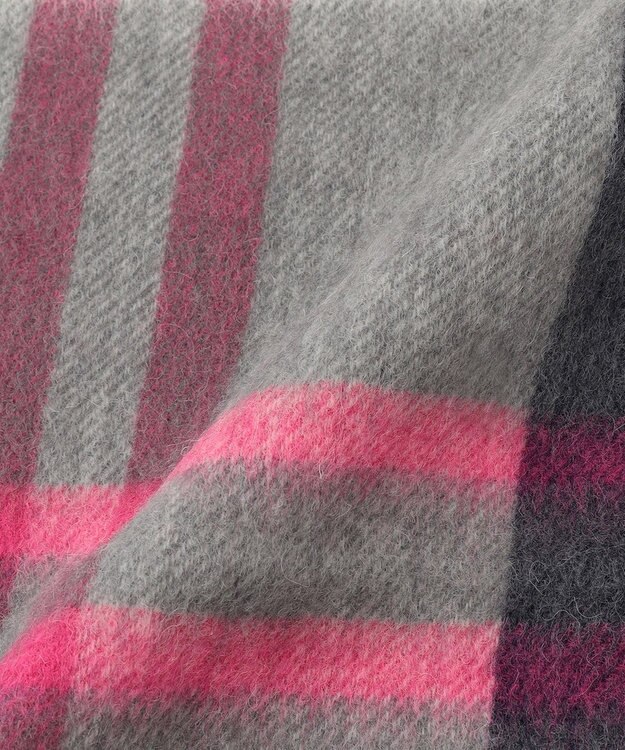 組曲 ウールリバーシブルストール ピンク系