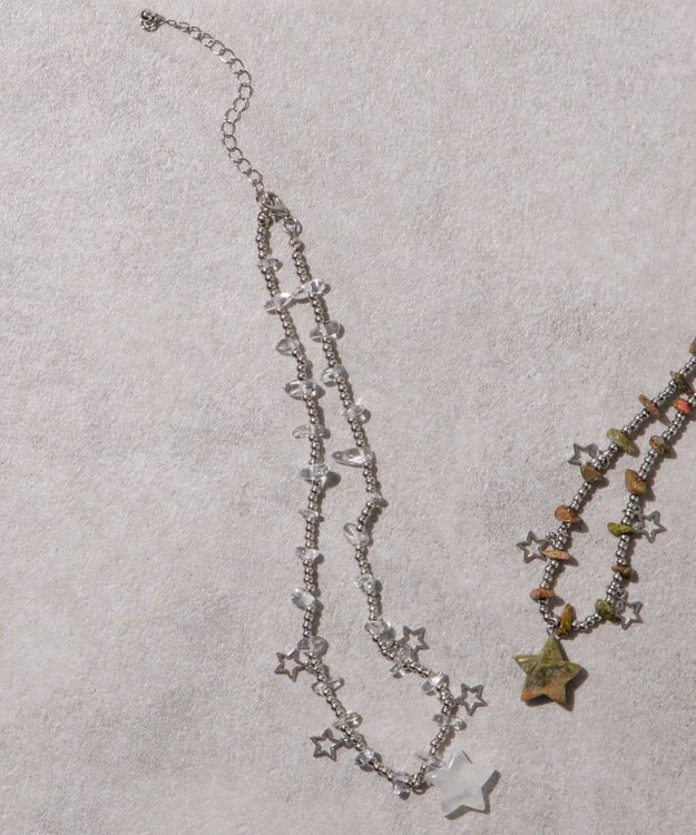 WEGO Lスターストーンデザインネックレス 柄1