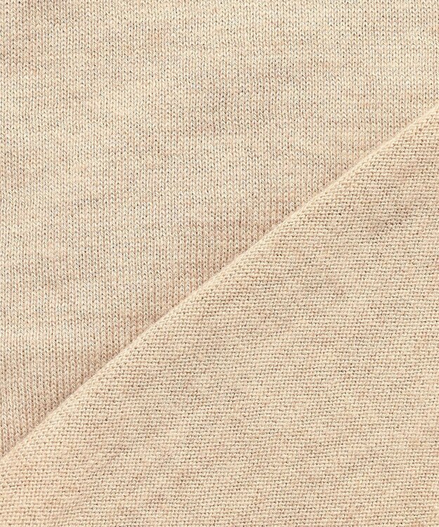 BEIGE， CHLOR / ウールシルク配色クルーネックカーディガン Beige