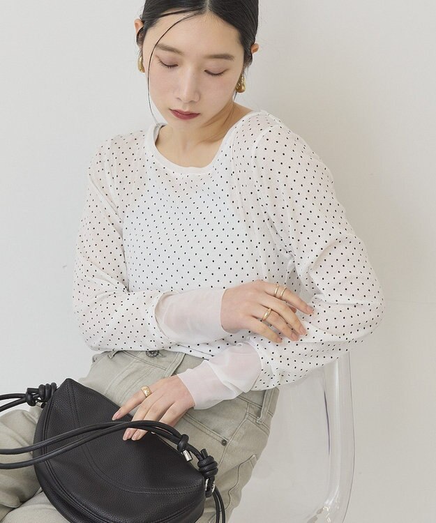 AMERICAN HOLIC シアードットプルオーバー Off White