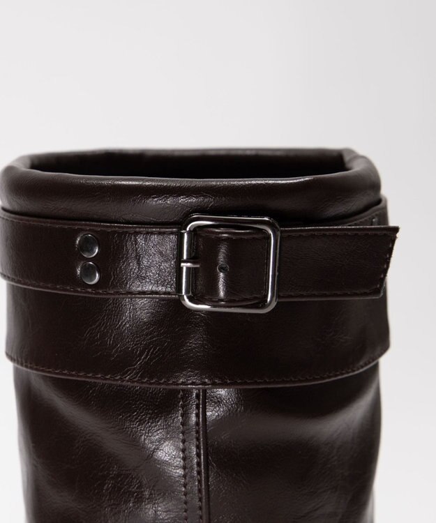 WEGO ベルトカバーロングブーツ ブラウン