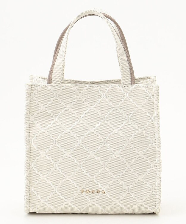 TOCCA CHECKER CLOVER EMBROIDERY MINI ミニバッグ ベージュ系