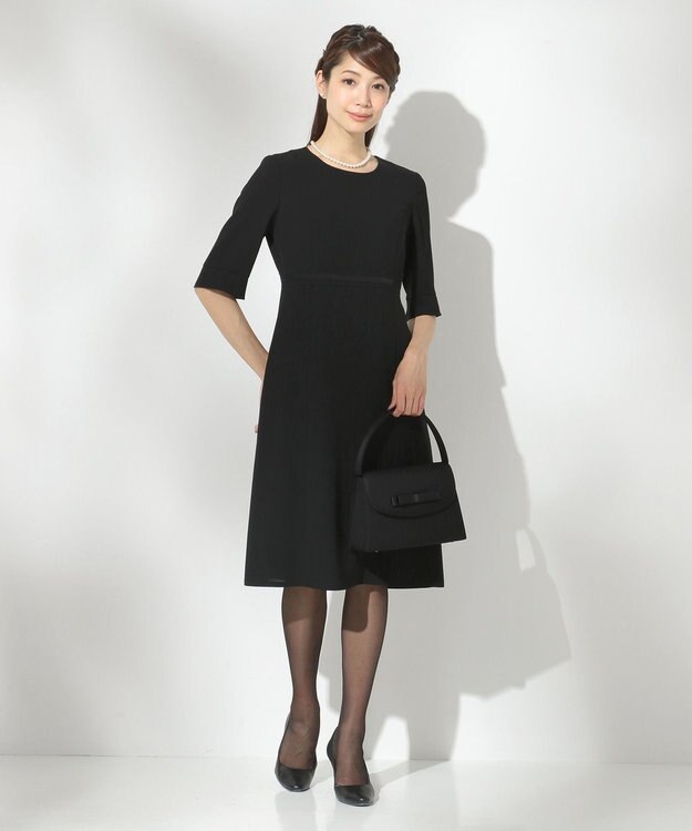 組曲 NOIR モランナ経二重 ジャケット+ワンピース ブラック系