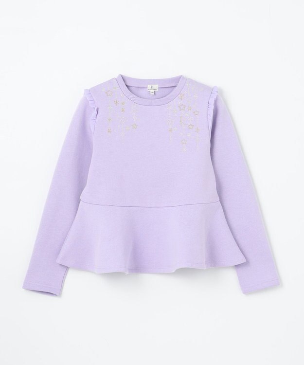 組曲 KIDS 【150-160㎝】トウィンクル トレーナー ラベンダー系
