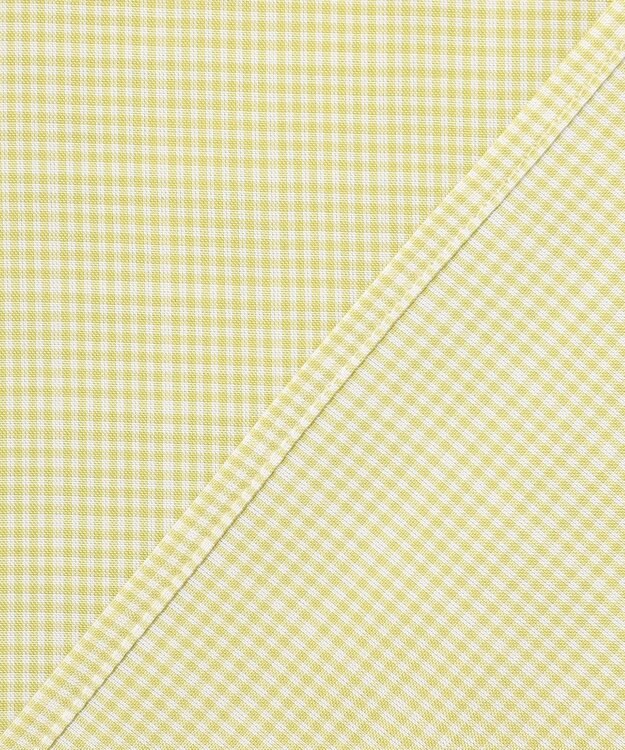 J.PRESS LADIES S 【洗える】セルロース チェック スタンドカラー ブラウス ピスタチオ系3