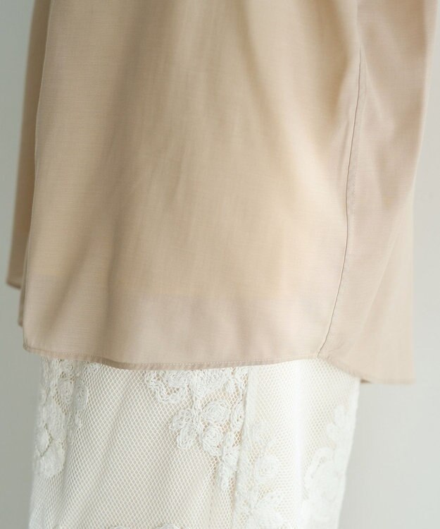 YECCA VECCA シアーレイヤードシャツ Beige