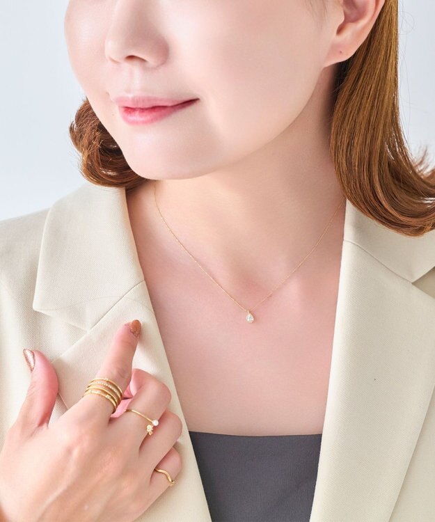 Phoebe 【金属アレルギー対応】デュードロップネックレス/ニッケルフリー ゴールド