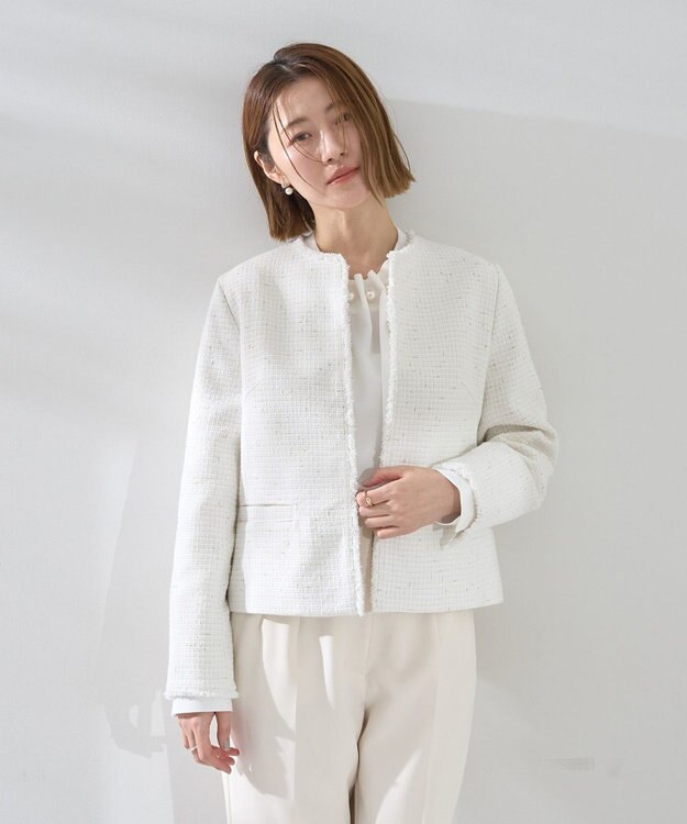 YECCA VECCA ツイードジャケット(2) Off White
