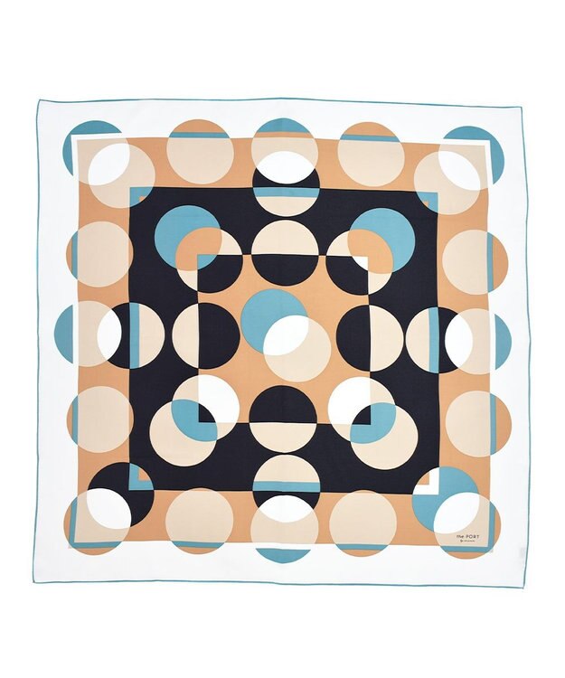 Marca ＜秋の新色！＞ 【the PORT by marca】LIGHT 大判 シルクツイル スカーフ CAMEL