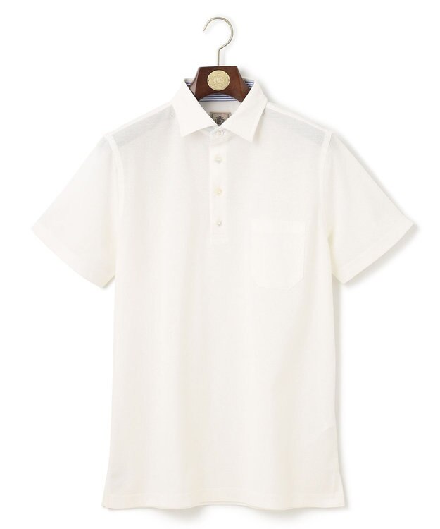 J.PRESS MEN 【ビジネスおすすめ / 吸水速乾】ドレスハニカム ポロシャツ ホワイト系