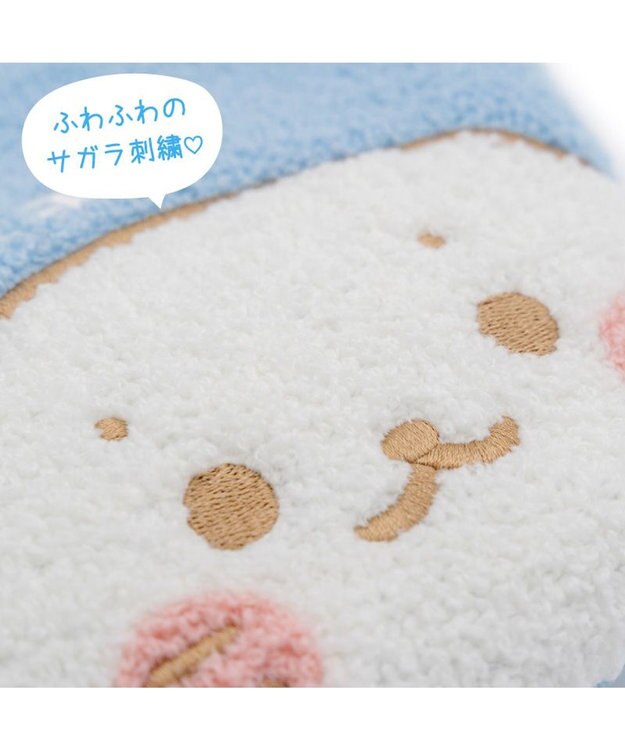 Mother garden しろたん サガラポーチ 《ミルクほしい》 水色