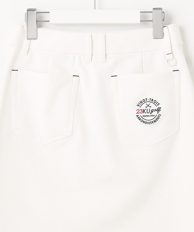 23区GOLF 【WOMEN】】トリコットツイル ベーシックスカート ホワイト系