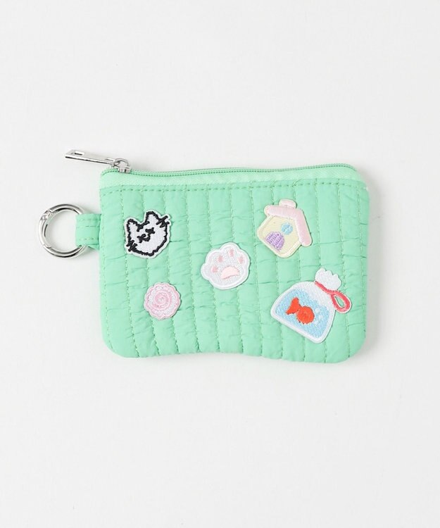 WEGO ワッペンミニポーチ グリーン