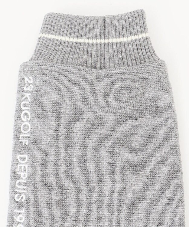 23区GOLF 防風機能付きの裏地で足元あたたか【WOMEN】ニット レッグウォーマー ライトグレー系