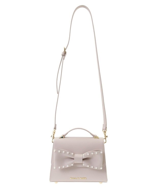 Maison de FLEUR パールリボンバッグ Pink