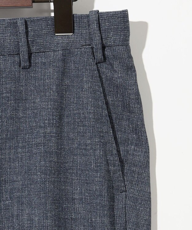 JOSEPH ABBOUD 清涼感【ウエストも伸びる!/弱撥水/イージーケア/軽量/ストレッチ】クールピケ パンツ ダルブルー系
