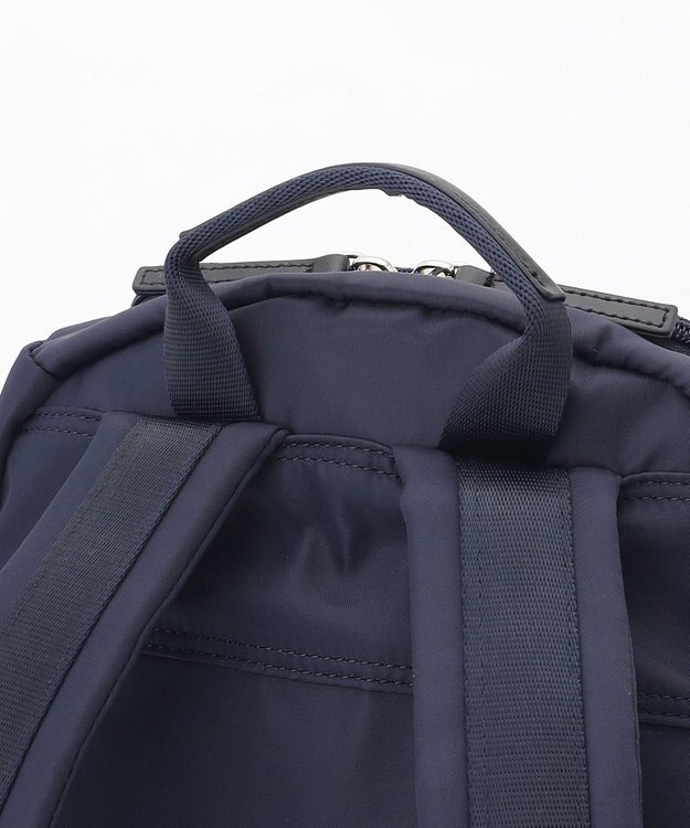 ICB 【新仕様・A4サイズ収納可・容量約14L】8ポケットナイロンリュック ネイビー