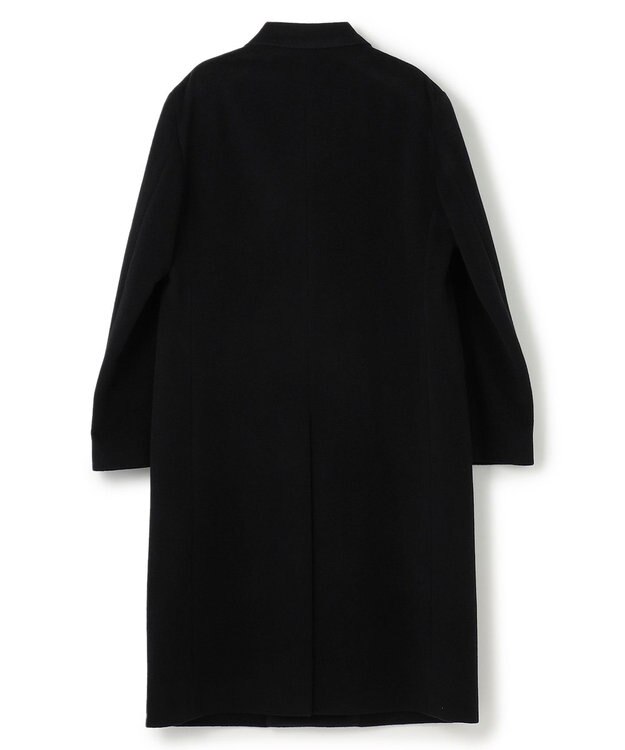 JOSEPH HOMME 【WEB限定】グロッシーウール　ダブルブレストチェスターコート ブラック系