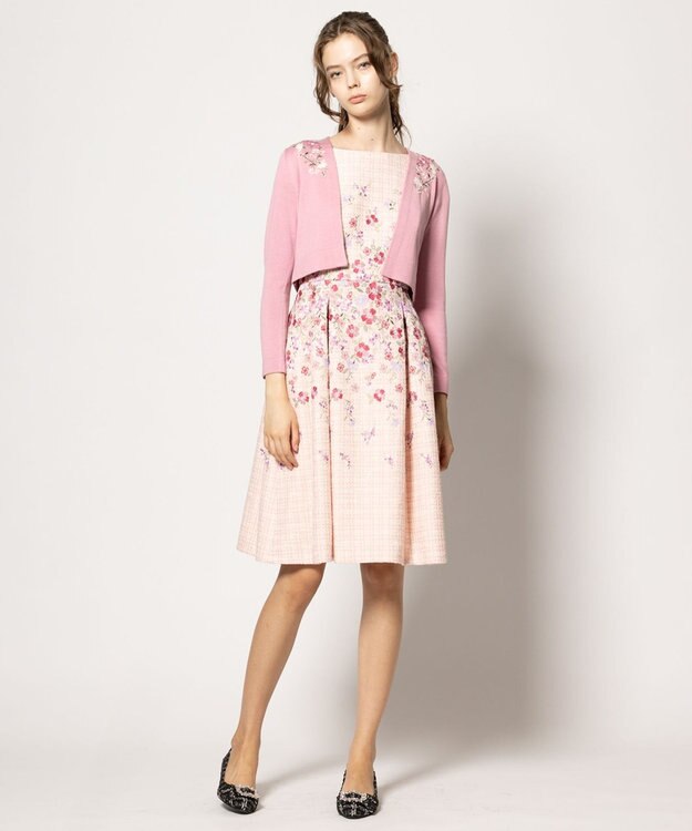 TOCCA 【キャンセル分販売！洗える】MOSS ROSE WORLD ボレロ ピンク系