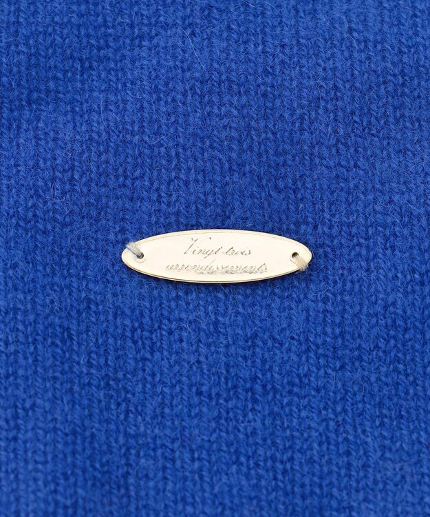 23区 ピュアカシミヤ ストール ブルー系