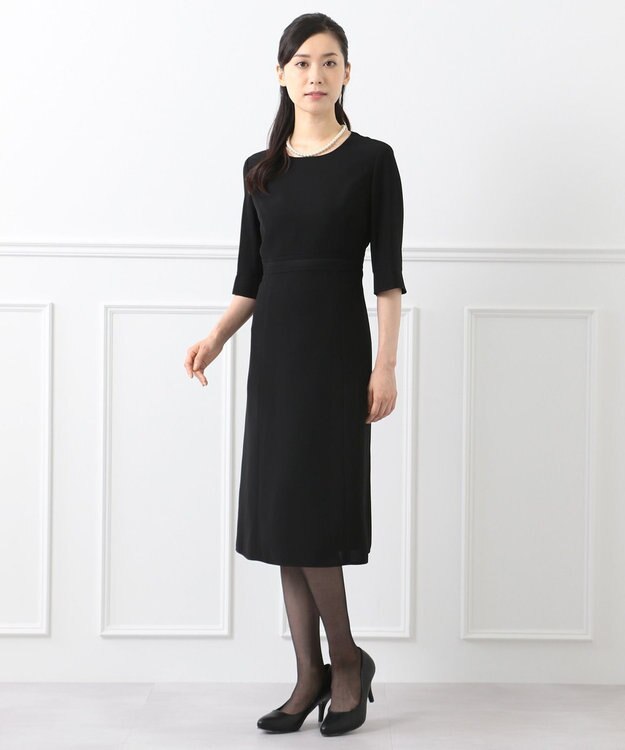 組曲 NOIR モランナ経二重 ジャケット+ワンピース ブラック系