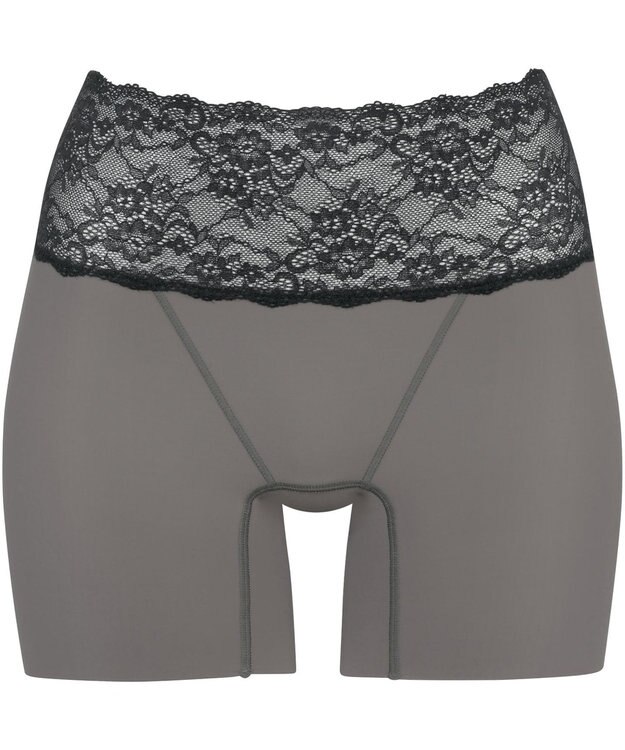 Wing 補整ショーツ 【Pパンツ】 おなかとヒップをほどよくサポート 汗の季節もさらっと快適 はきこみ丈ふかめ KJ4230 ウイング／ワコール チャコールグレー