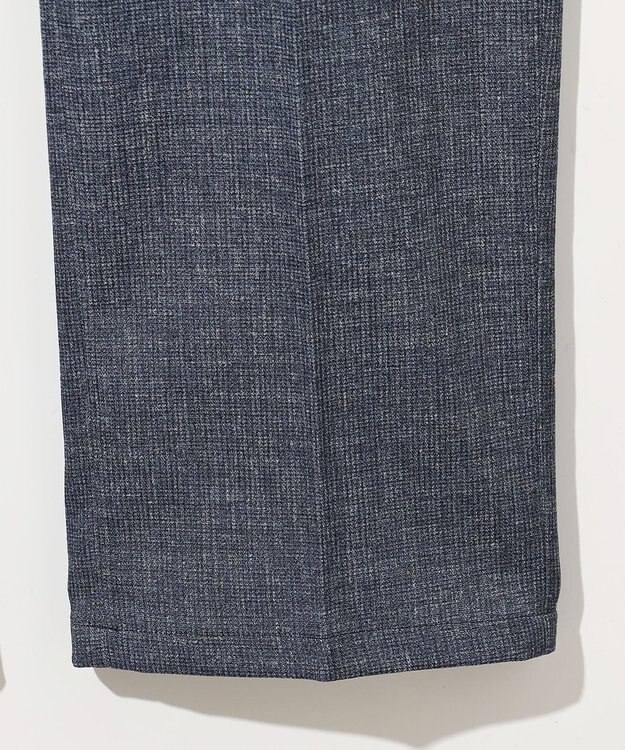 JOSEPH ABBOUD 清涼感【ウエストも伸びる!/弱撥水/イージーケア/軽量/ストレッチ】クールピケ パンツ ダルブルー系