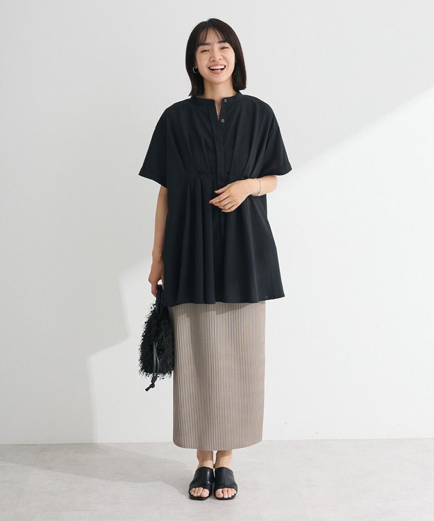 Green Parks ウエストタックシャツチュニック Black