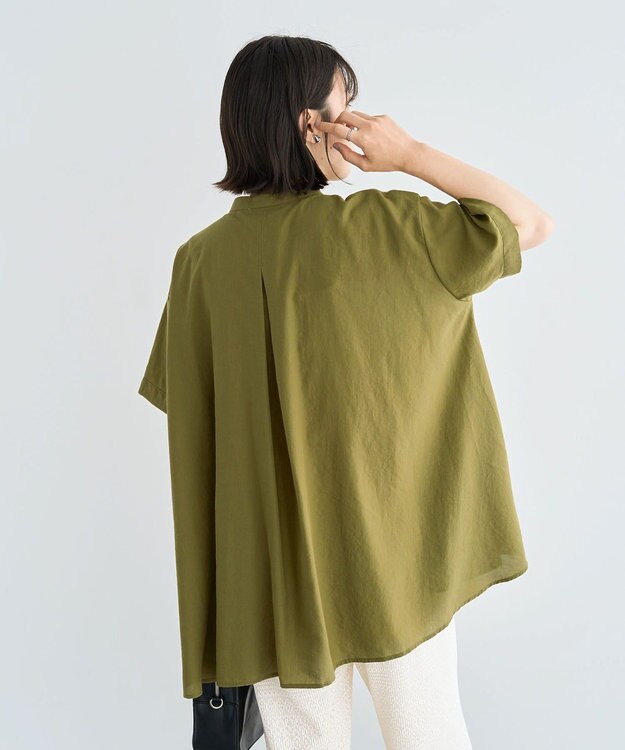 Green Parks ウエストタックシャツチュニック Olive