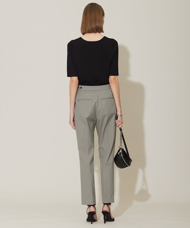 ICB 【洗える】シルクヴィスコースハイゲージ プルオーバー ブラック系