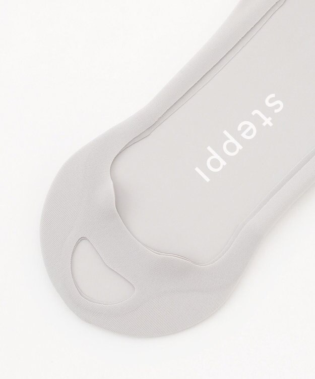 steppi 【抗菌防臭】パンプス用 フットカバー 丸穴タイプ ライトグレー系